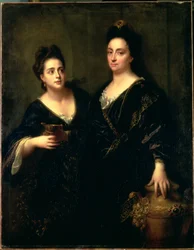 Portrait de deux actrices, 1699
